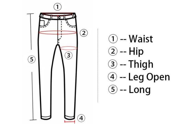 Black Baggy Cargo Jeans Trousers Men Casual Wide leg Jogging